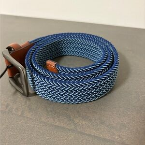 Men's Blue Woven Golf Belt